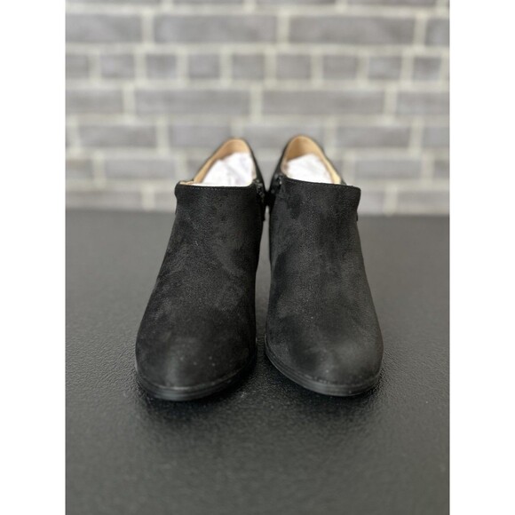 Journee Collection Sanzi Ankle Boots Women's Round Toe Black Size 6 - Picture 2 of 11